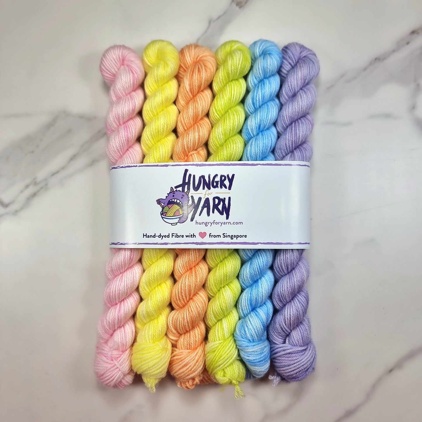 Hungry for Yarns Hand Dyed Mini Sets (6 minis)