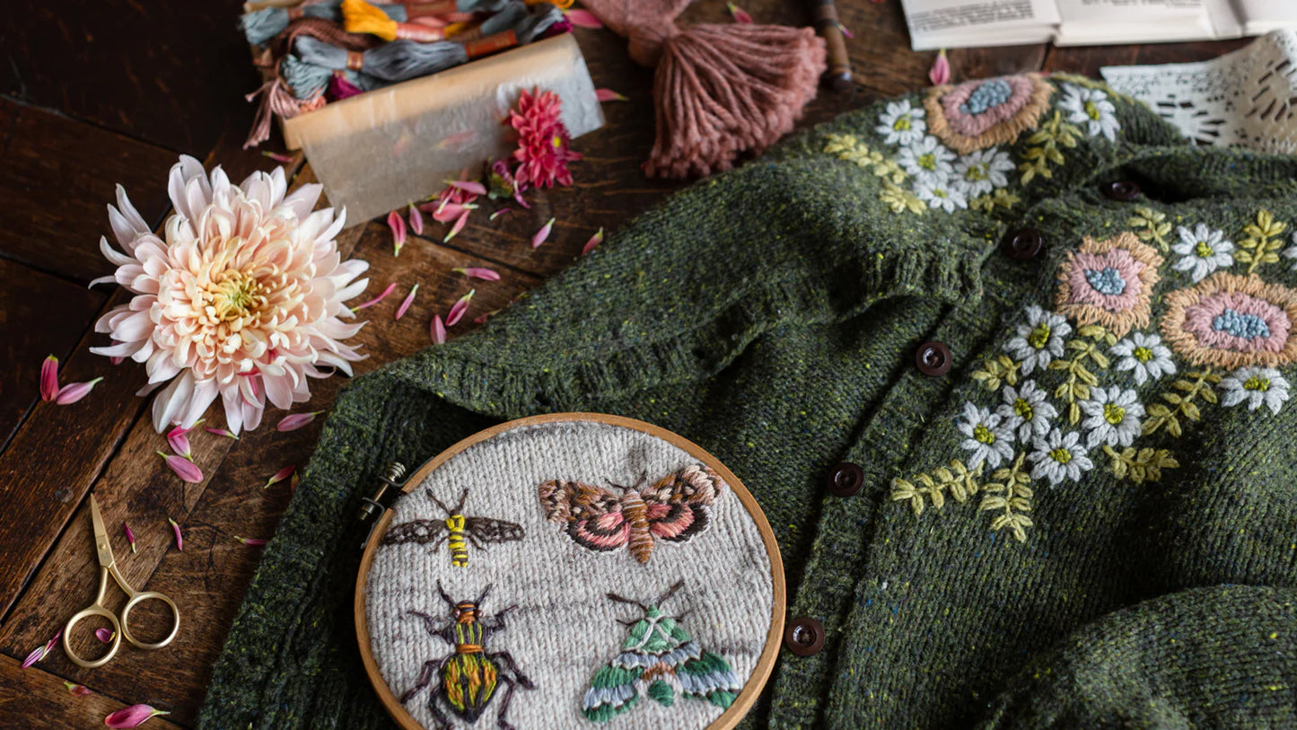 Laine Embroidery on Knits by Judit Gummlich