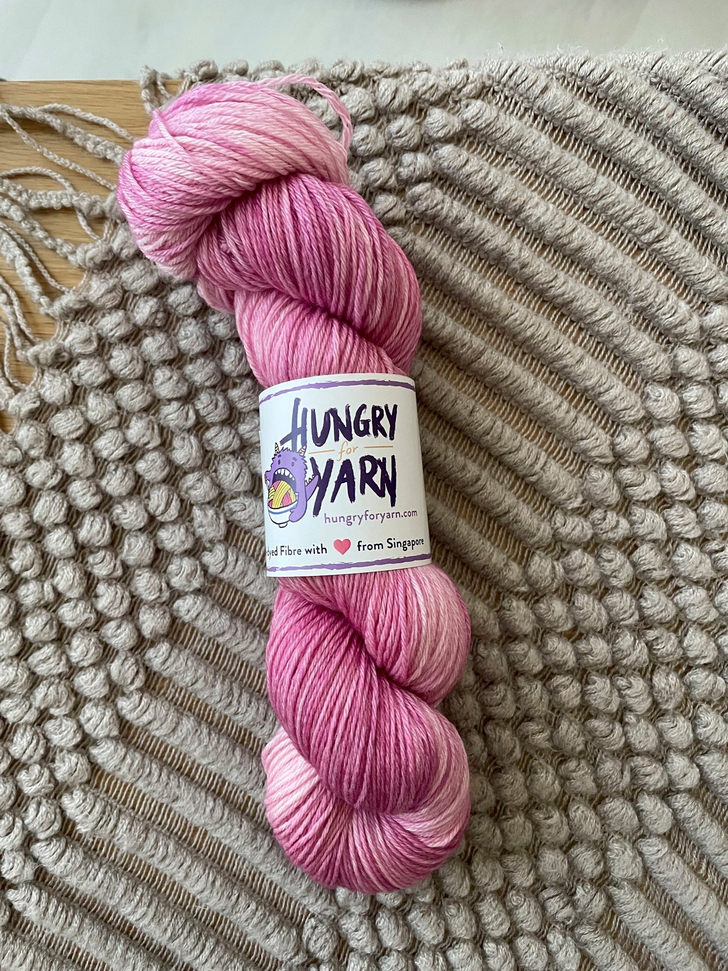 Hungry for Yarn (Singapore Hand-Dyed Yarn) - Super Soft Merino