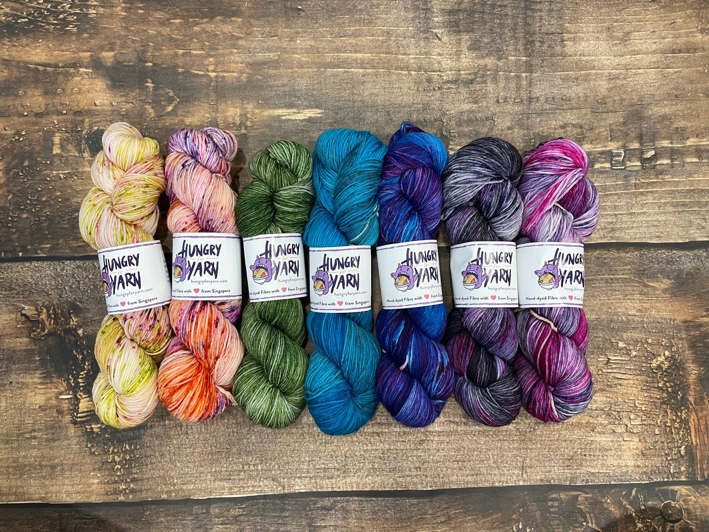 Hungry for Yarn (Singapore Hand-Dyed Yarn) - Super Soft Merino
