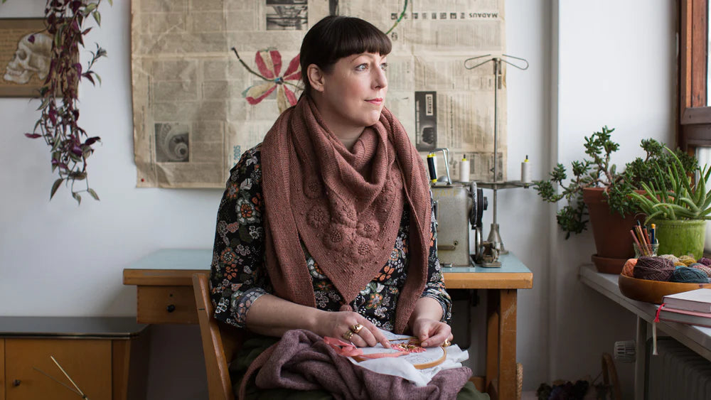 Laine Embroidery on Knits by Judit Gummlich
