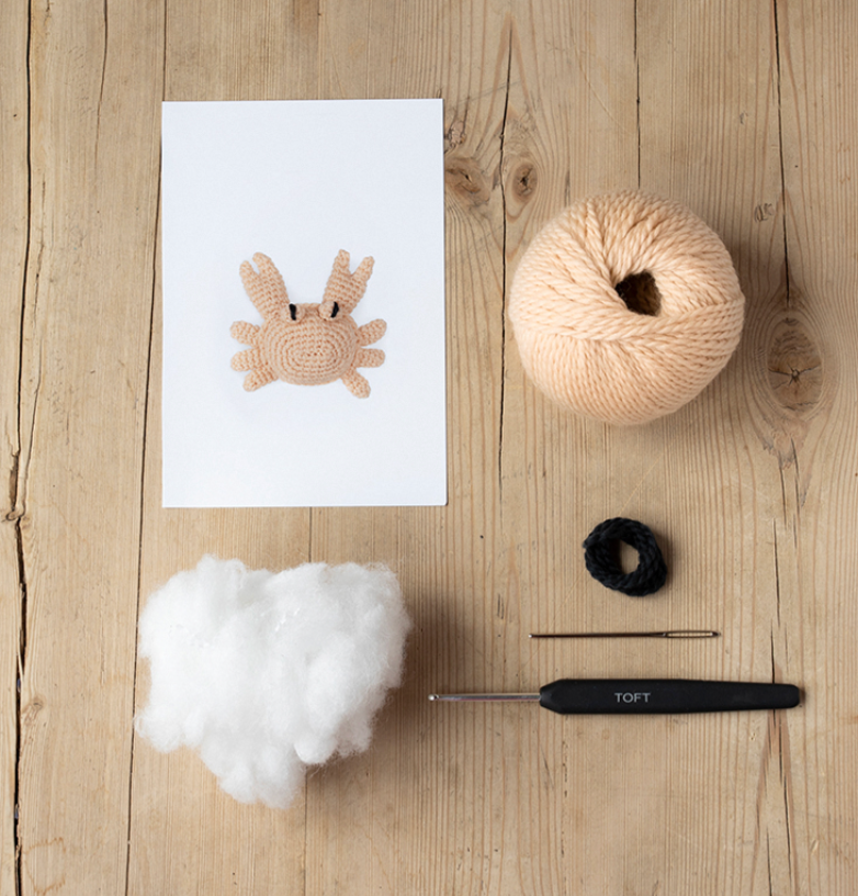 TOFT Mini Cedric the Crab Crochet Kit