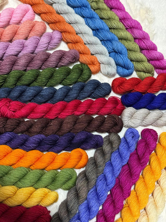 Nirani Luxe Yarns Hand Dyed Mini Sets (5 minis)