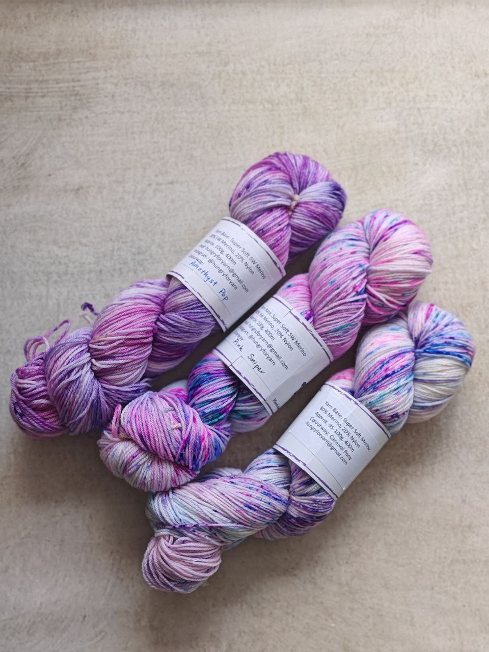 Hungry for Yarn (Singapore Hand-Dyed Yarn) - Super Soft Merino