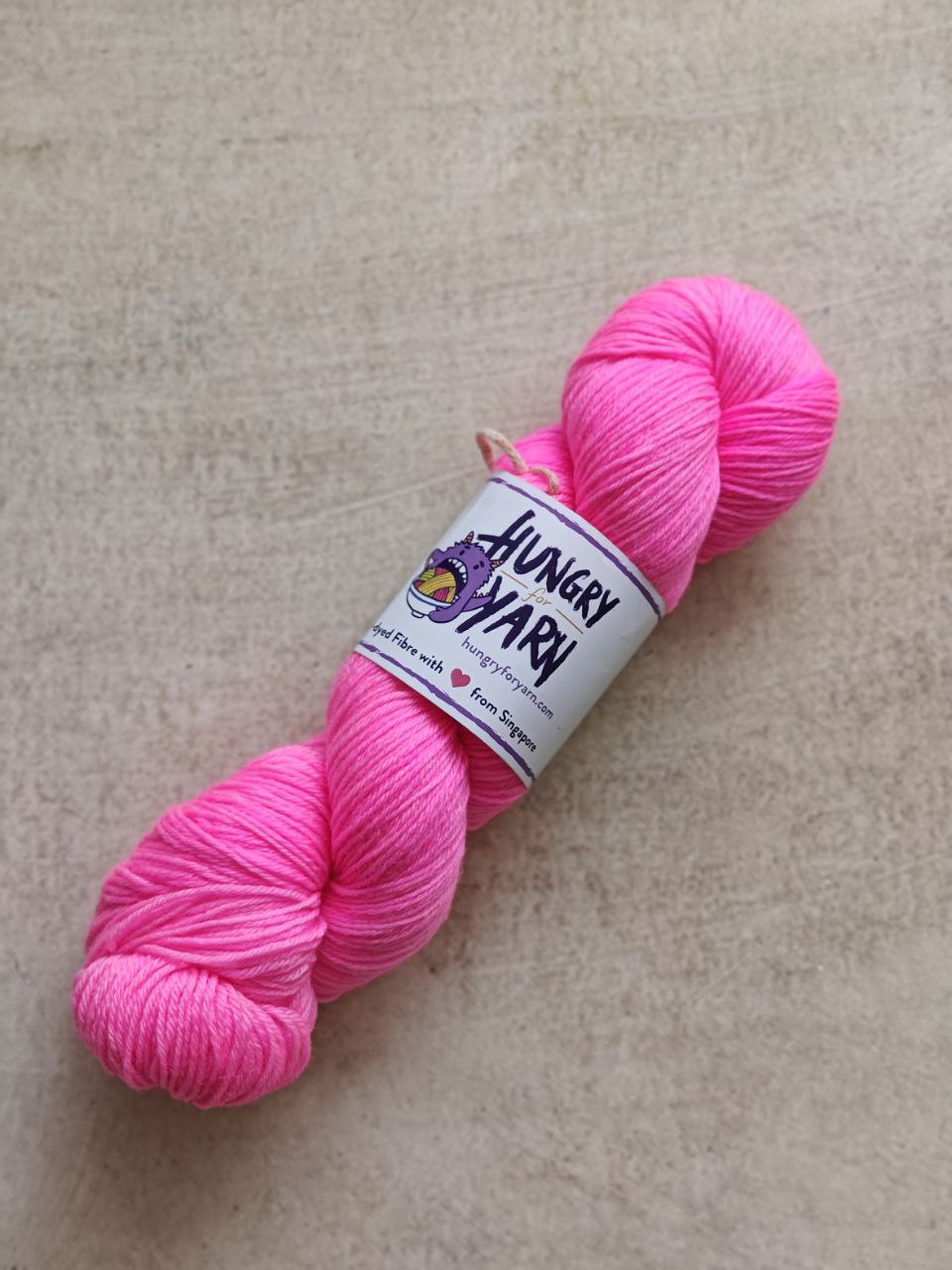 Hungry for Yarn (Singapore Hand-Dyed Yarn) - Super Soft Merino