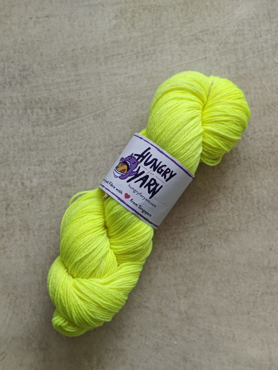 Hungry for Yarn (Singapore Hand-Dyed Yarn) - Super Soft Merino