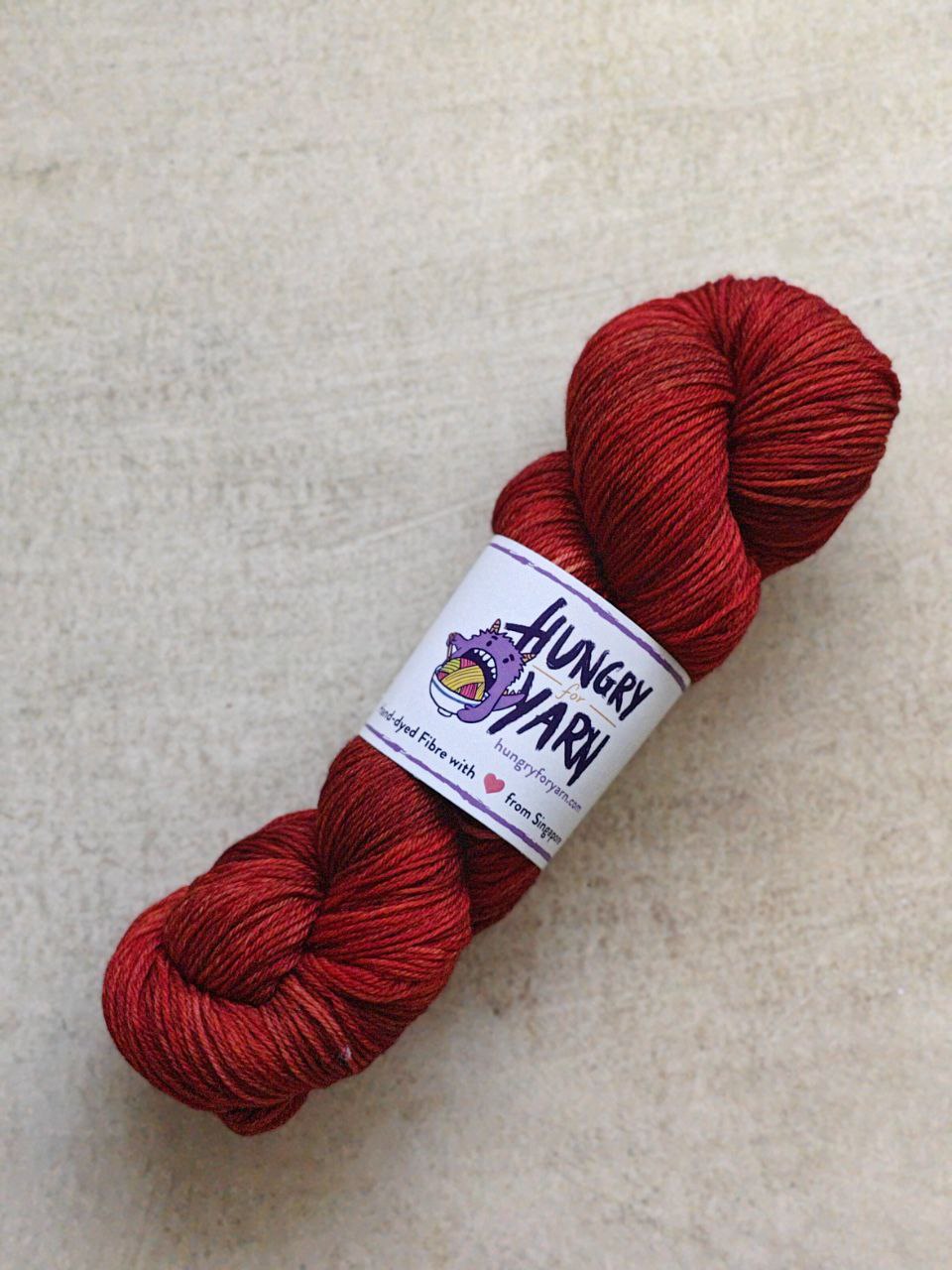 Hungry for Yarn (Singapore Hand-Dyed Yarn) - Super Soft Merino