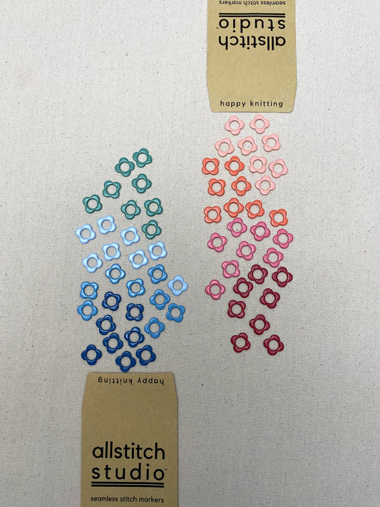 Allstitch Stitch Markers - Small Flower Rings (Set of 32)