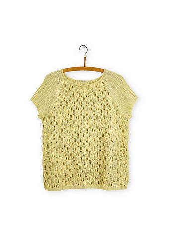 Isager Knit Patterns - Midsummer Blouse by Marianne Isager