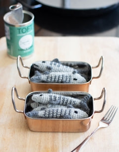 TOFT Gourmet Crochet Mackerel in a tin