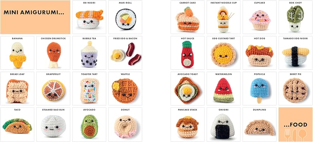 Mini Amigurumi Food Book by Julia Chiang