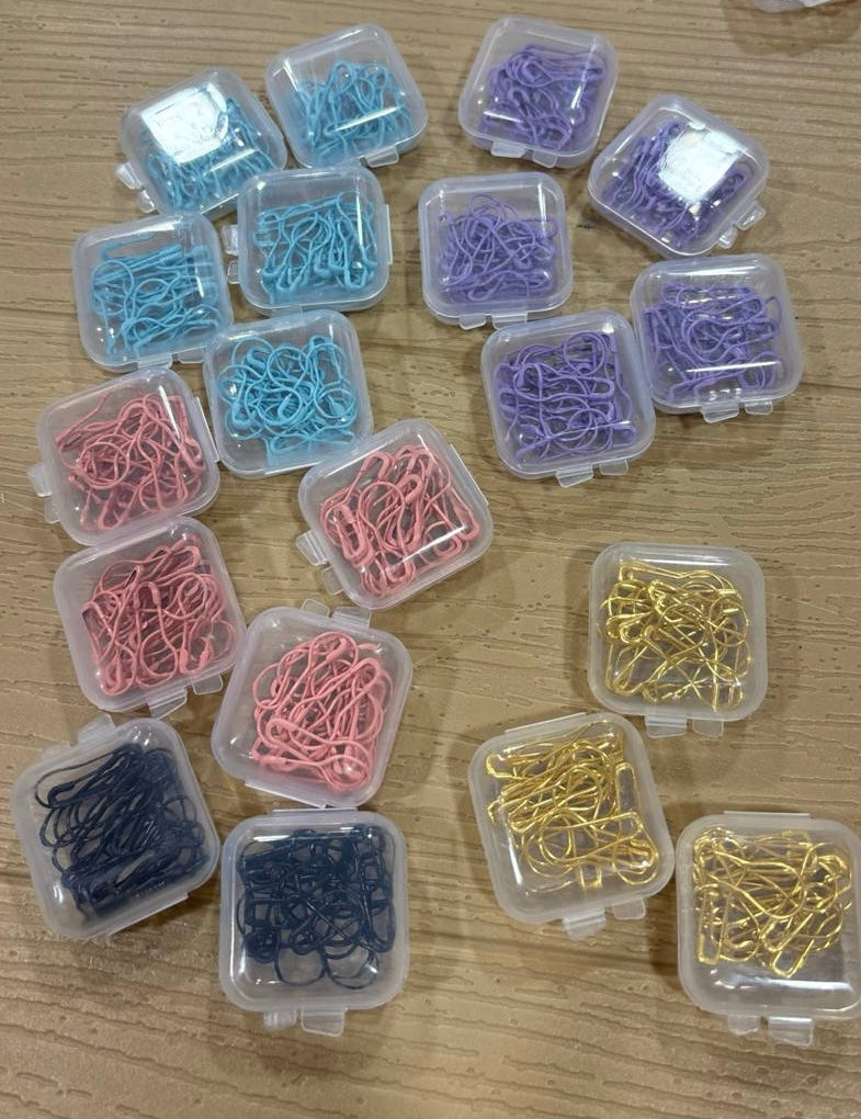 Lightbulb Metal Stitch Markers – Set of 20