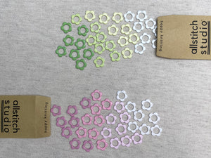 Allstitch Stitch Markers - Flower Rings (Set of 32)