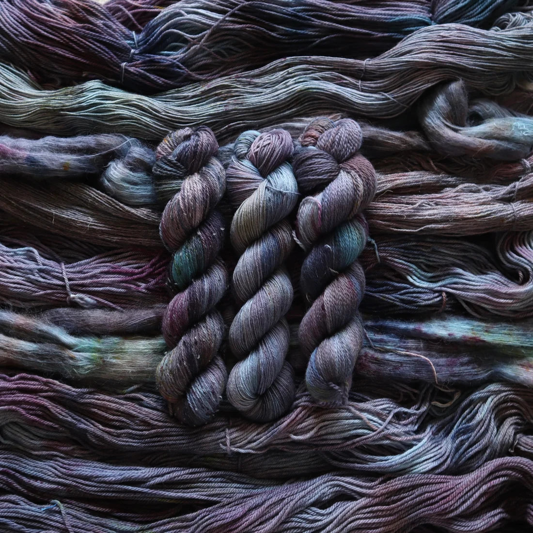 Big Little Yarn Co - Superwash Blue Faced Leicester Wool (SWM BFL) Tweed DK