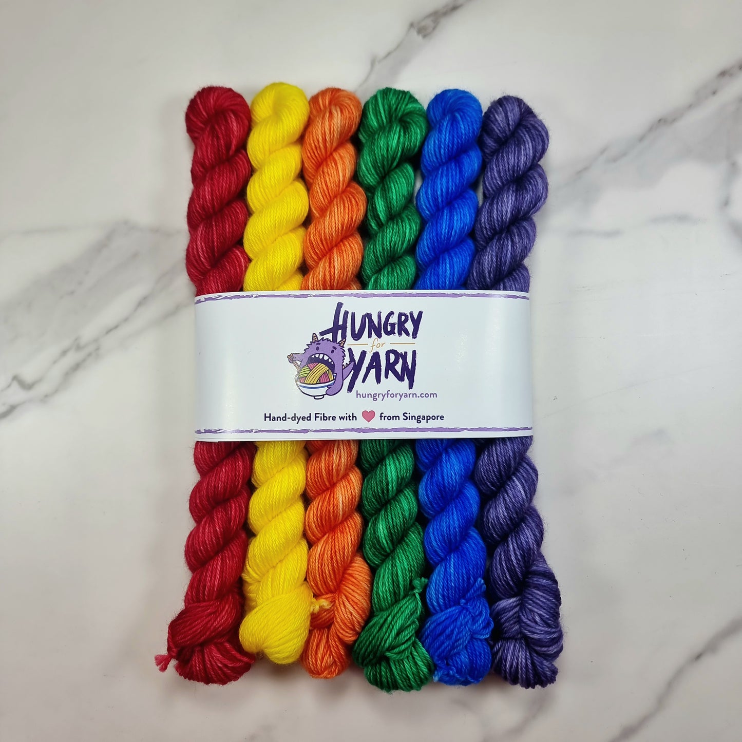 Hungry for Yarns Hand Dyed Mini Sets (6 minis)