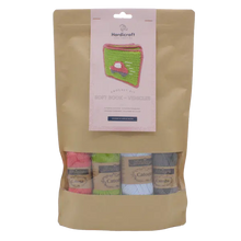 Load image into Gallery viewer, Hardicraft Crochet Kits -  BABY SOFT BOOK “VEHICLES”