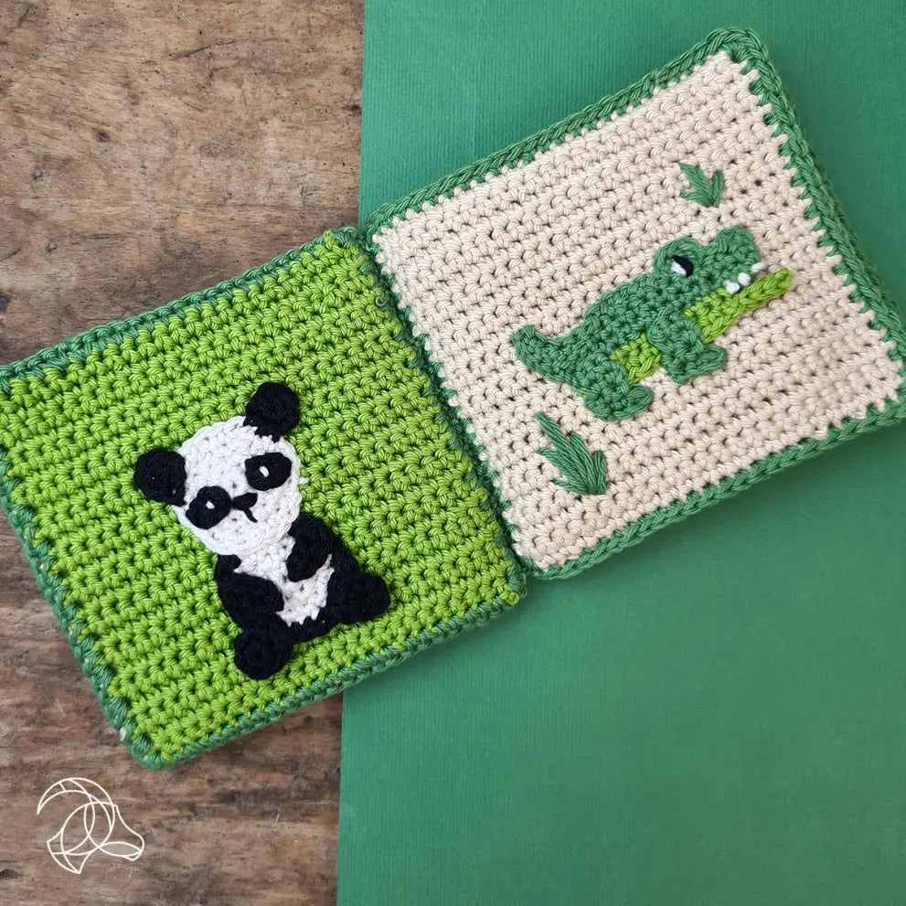 Hardicraft Crochet Kits -  BABY SOFT BOOK “JUNGLE”