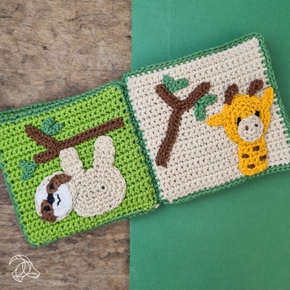 Hardicraft Crochet Kits -  BABY SOFT BOOK “JUNGLE”