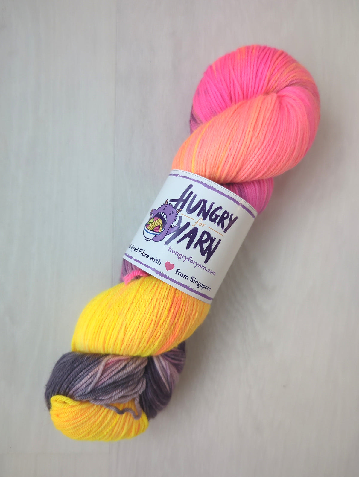 Hungry for Yarn (Singapore Hand-Dyed Yarn) - Super Soft Merino
