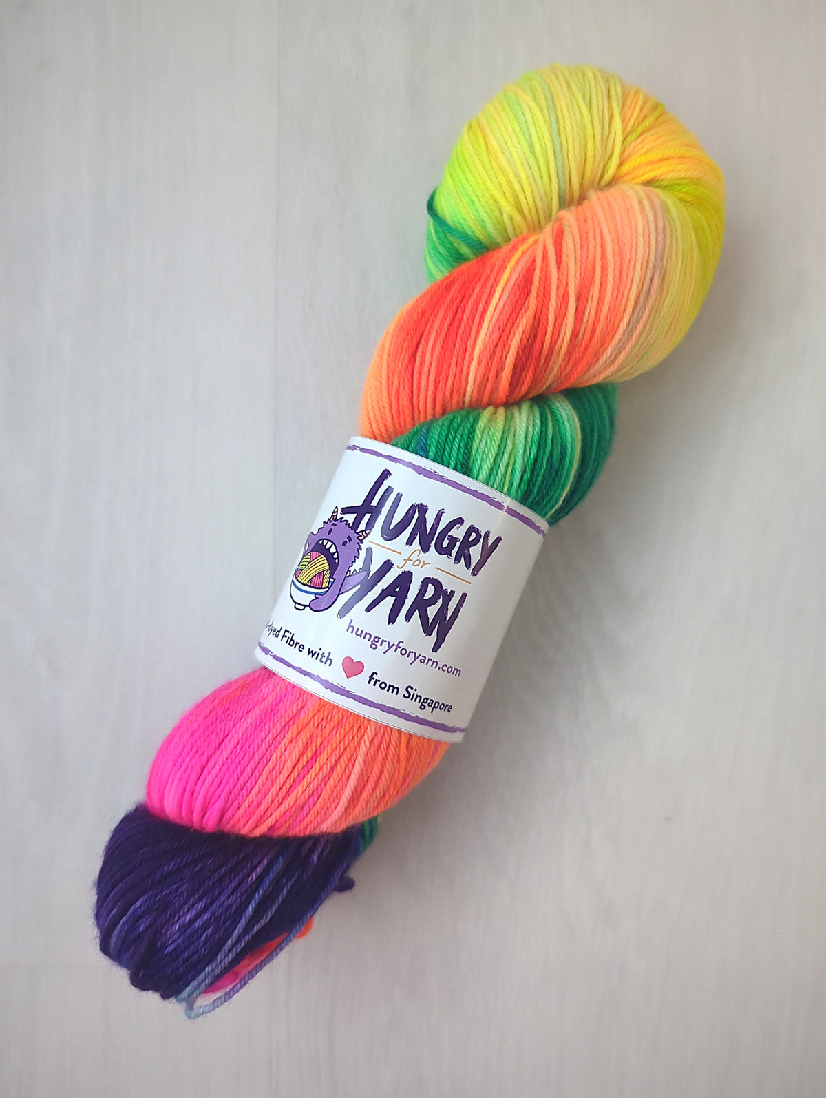 Hungry for Yarn (Singapore Hand-Dyed Yarn) - Super Soft Merino