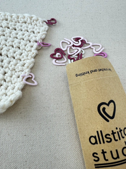 Allstitch Stitch Markers - Hearts (set of 32)