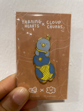 Load image into Gallery viewer, Yarning Hearts x Cloudchunks Sea Creatures Enamel Pins