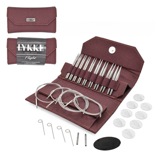 **NEW** Lykke Flight Stainless Steel Interchangeable Needle Standard Set (3.5"/5")