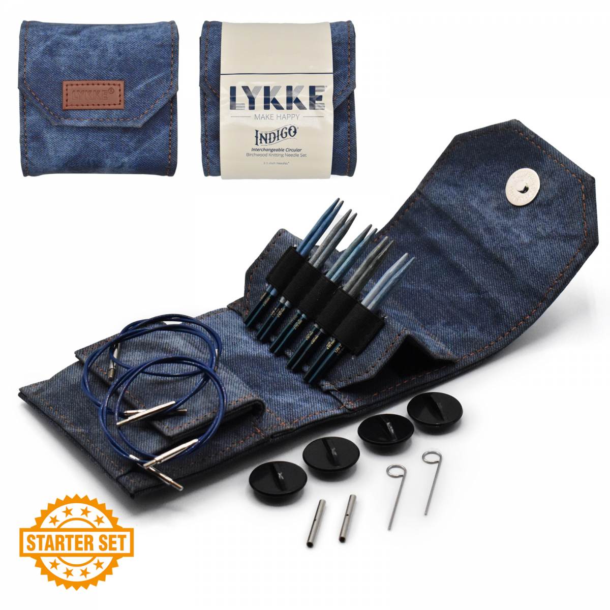 Lykke Wooden Interchangeable Knitting Needles Set (3.5"/5")