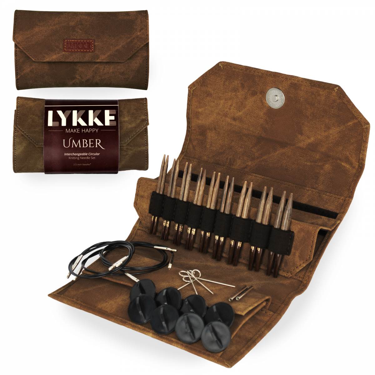 Lykke Wooden Interchangeable Knitting Needles Set (3.5"/5")