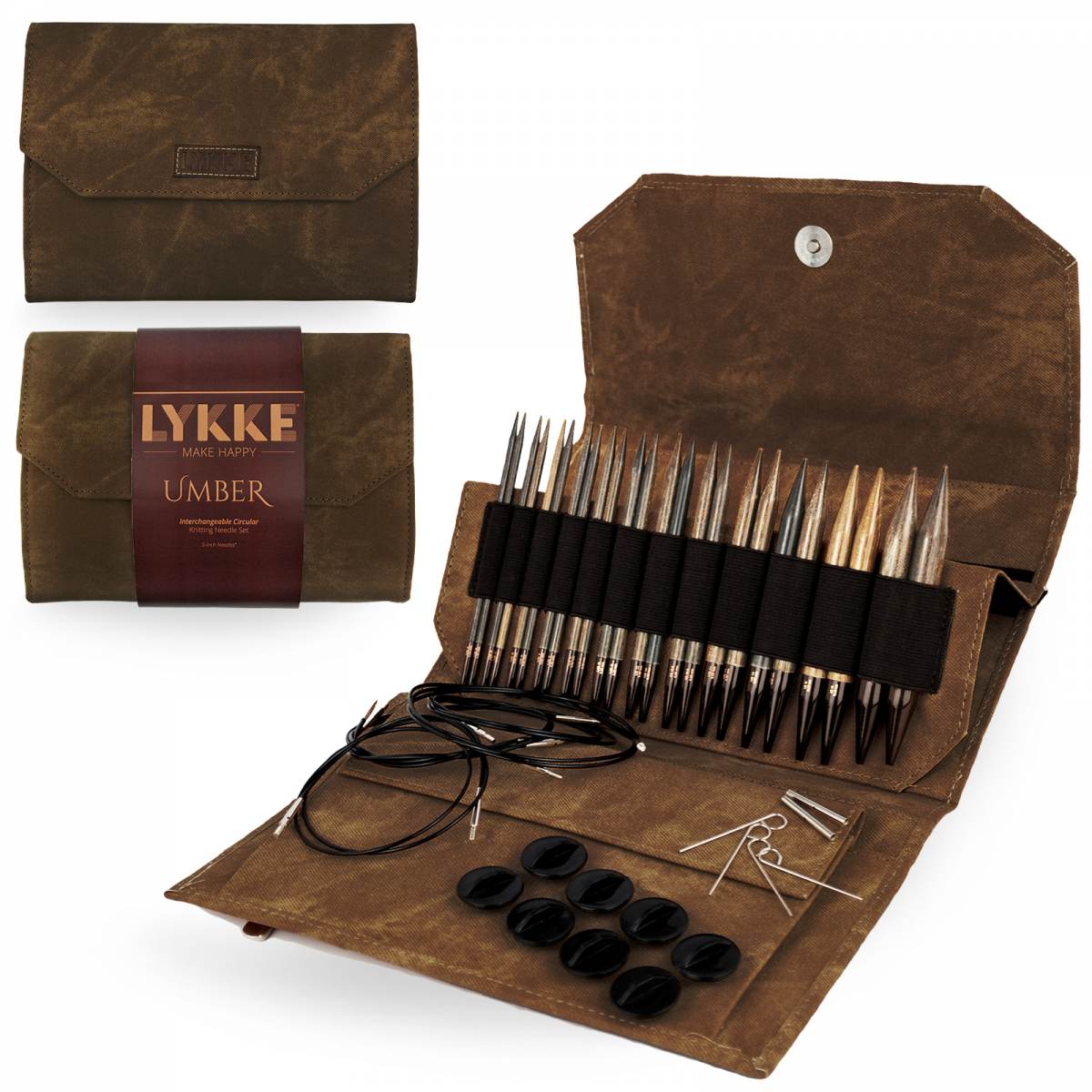 Lykke Wooden Interchangeable Knitting Needles Set (3.5"/5")
