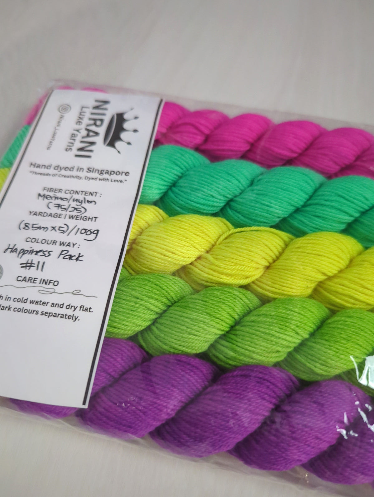 Nirani Luxe Yarns Hand Dyed Mini Sets (5 minis)