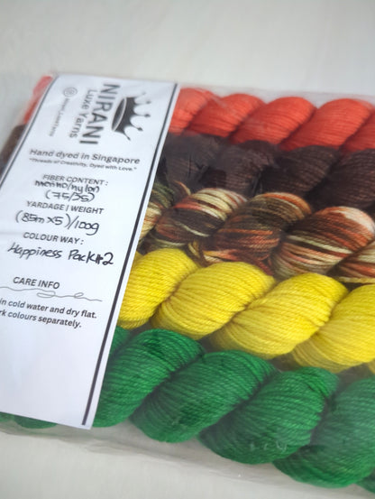 Nirani Luxe Yarns Hand Dyed Mini Sets (5 minis)