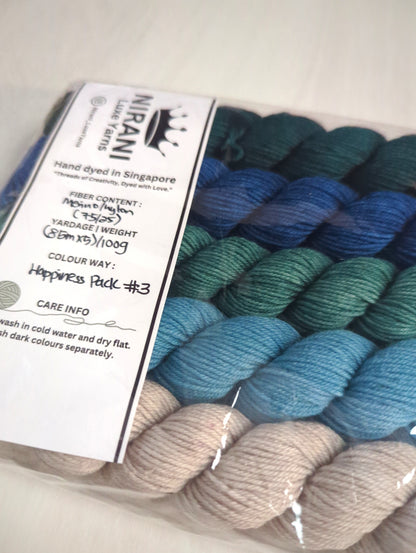 Nirani Luxe Yarns Hand Dyed Mini Sets (5 minis)