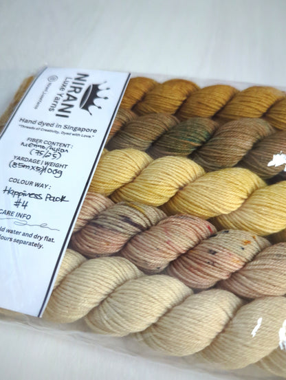 Nirani Luxe Yarns Hand Dyed Mini Sets (5 minis)
