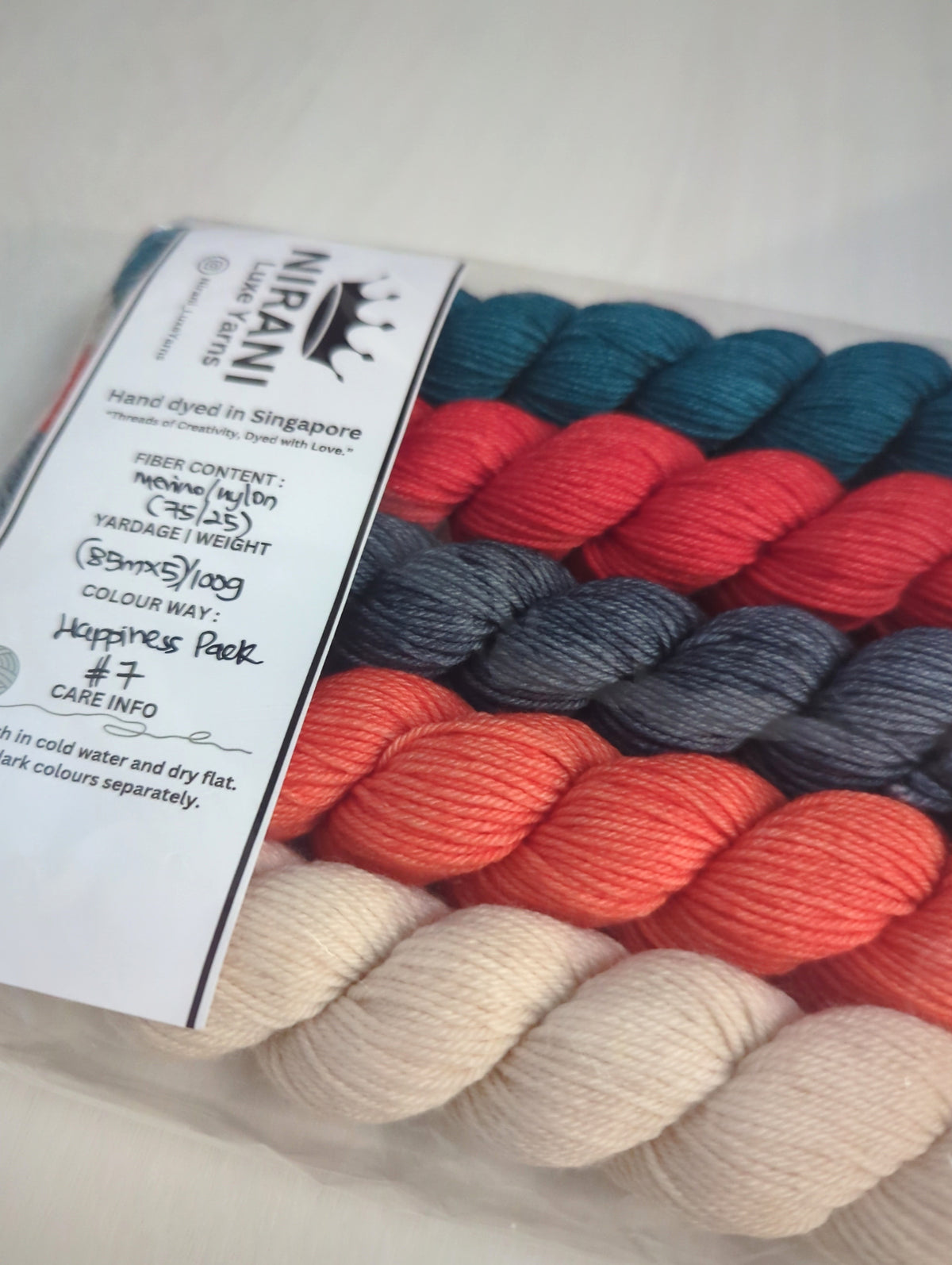 Nirani Luxe Yarns Hand Dyed Mini Sets (5 minis)