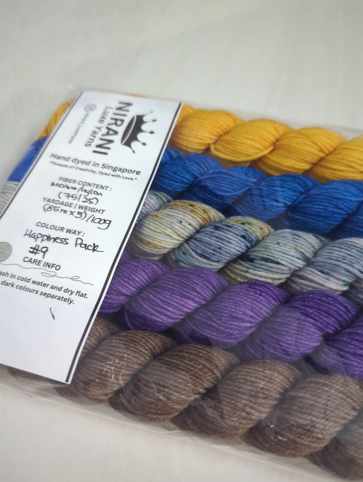 Nirani Luxe Yarns Hand Dyed Mini Sets (5 minis)