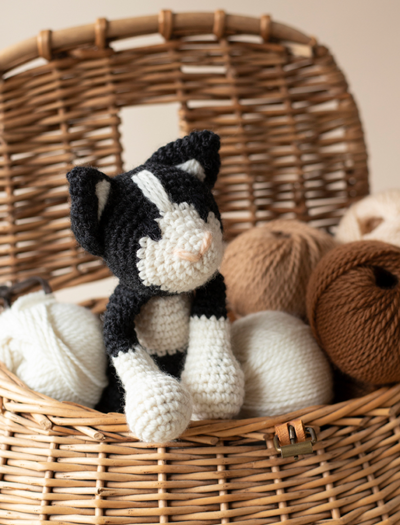 TOFT Paddy the Black and White Cat Crochet Kit