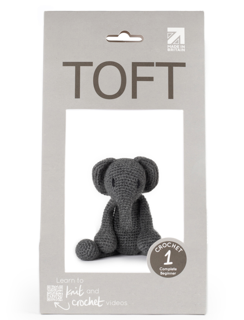 TOFT Bridget the Elephant Crochet Kit - 2 sizes