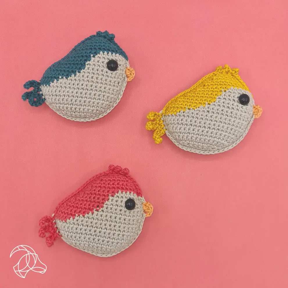 Hardicraft Crochet Kits -  BIRD (RED/YELLOW/BLUE)