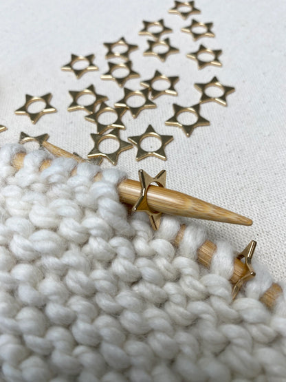 Allstitch Stitch Markers - Star Rings (set of 28)