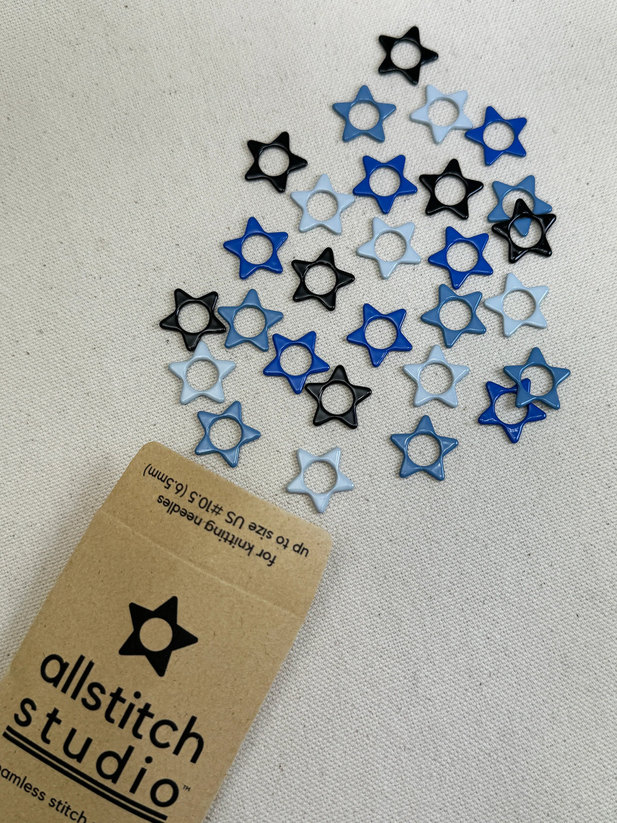 Allstitch Stitch Markers - Star Rings (set of 28)