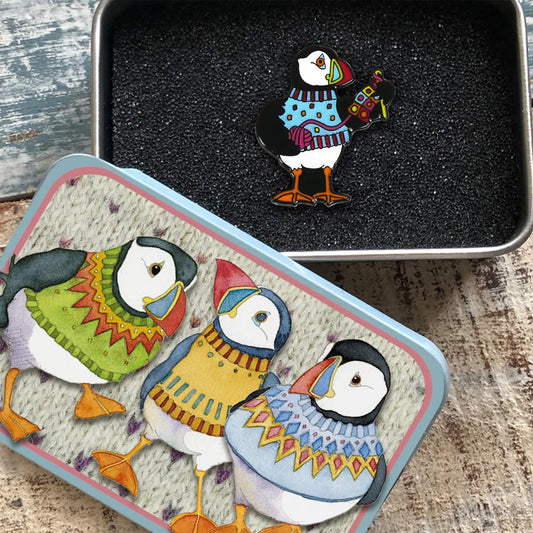 Emma Ball Pin-in-a-Tin - Crochet Woolly Puffin