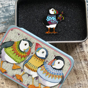 Emma Ball Pin-in-a-Tin - Crochet Woolly Puffin