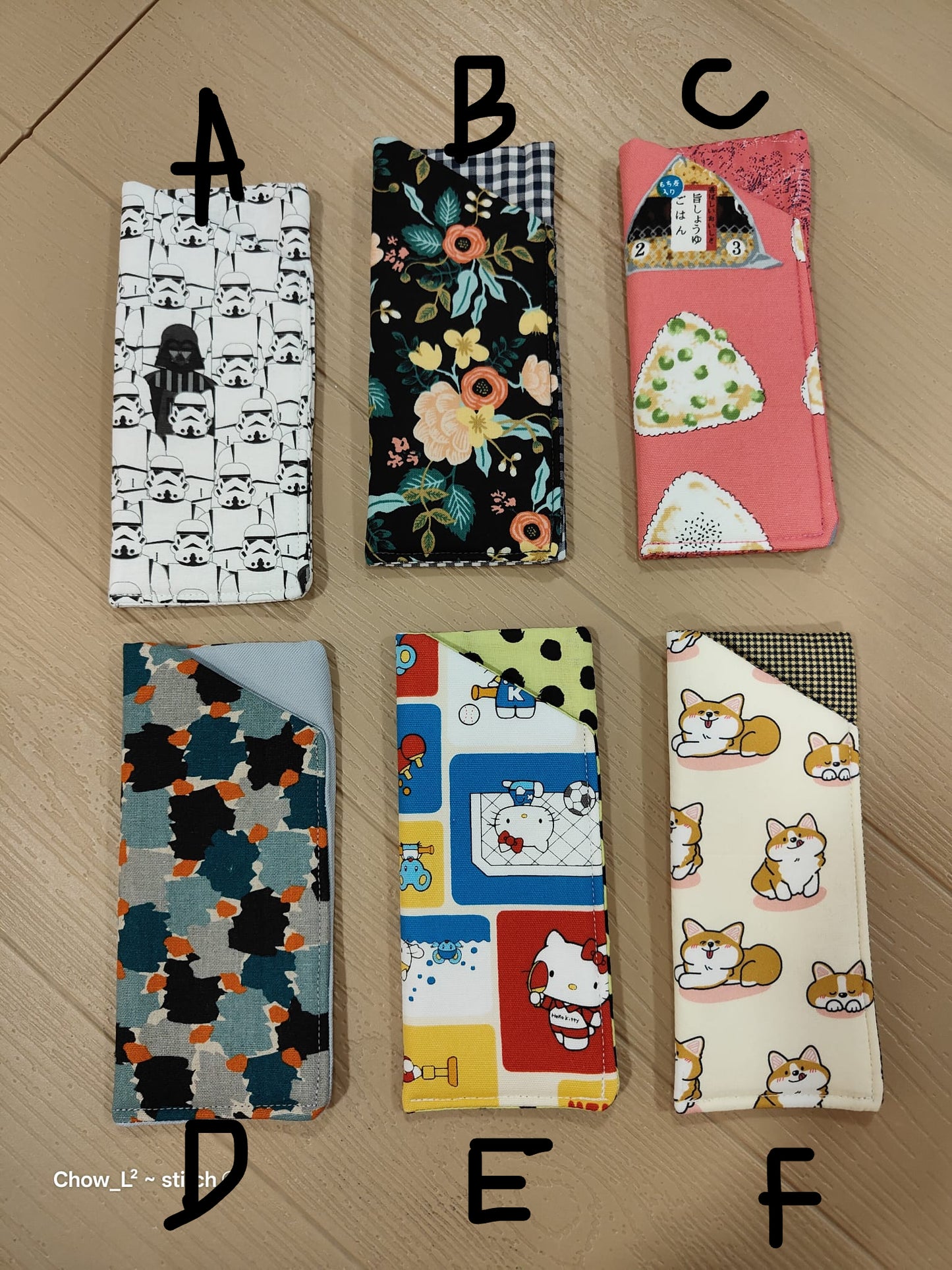**NEW** Hand Sewn Slip In Pouch  by Chow L²