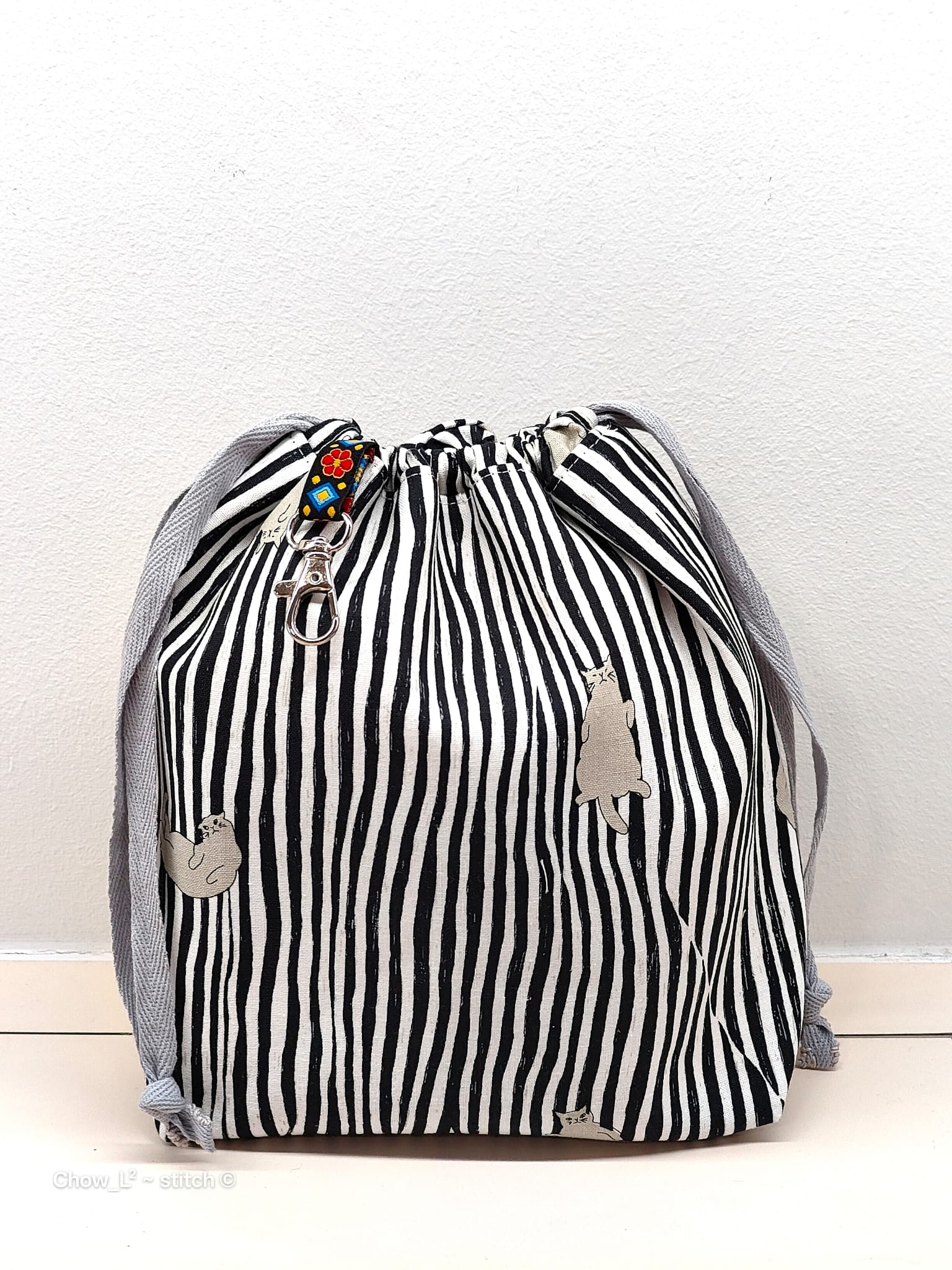 **NEW** Hand Sewn Drawstring Bag (Small) by Chow L² – Yarning Hearts