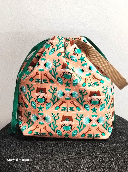 **NEW** Hand Sewn Drawstring Bag (Medium) by Chow L²