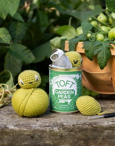 TOFT Garden Peas in a Can (Beginners Crochet Kit)