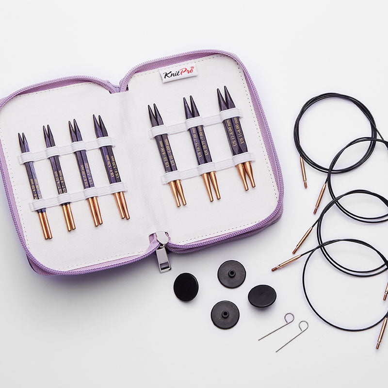 [19302] Knitpro J'adore Cubics Deluxe Special Interchangeable Knitting Needles Set (10cm/4")