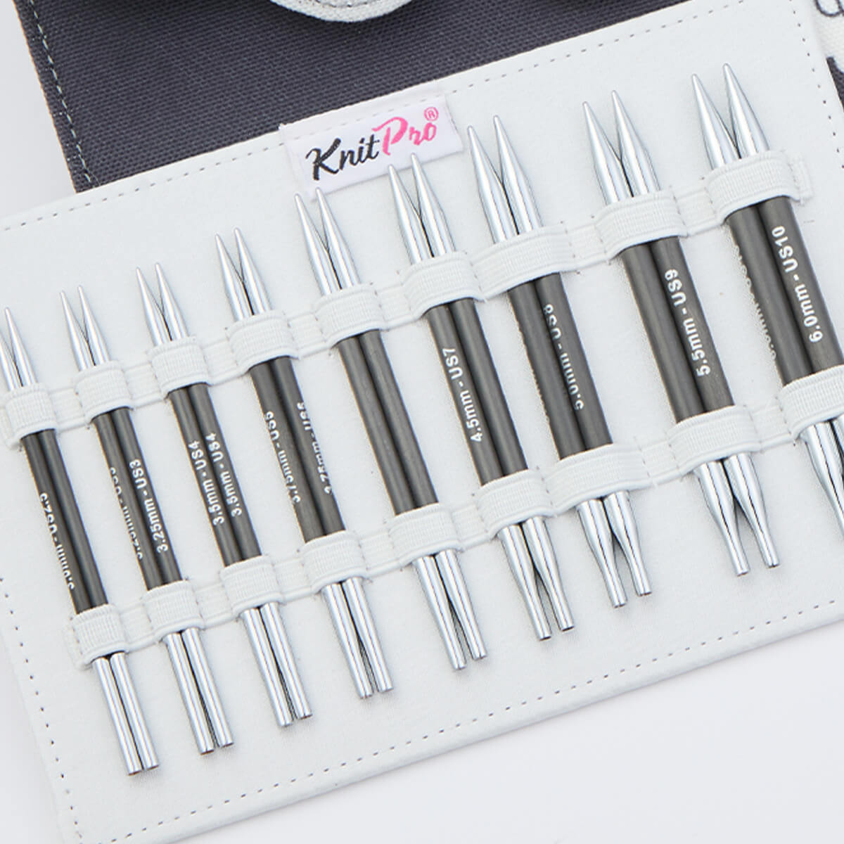 [41637] Knitpro Karbonz Special Interchangeable Knitting Needles Set - 10cm (Deluxe)