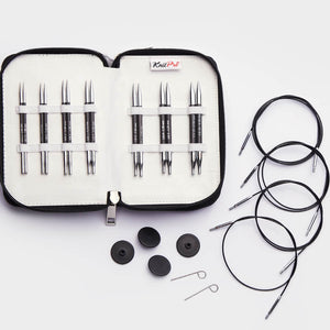 [41632] Knitpro Karbonz Midi Special Interchangeable Knitting Needles Set - 10cm